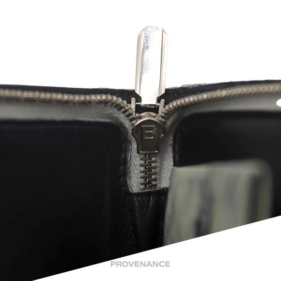 🔴 Balenciaga Marble Zip Wallet - Black/Off-White - Picture 9 of 9